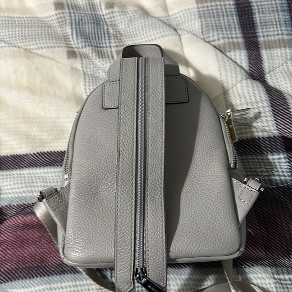 Michael Kors Pearl Grey Leather Mini Backpack - Picture 2 of 5